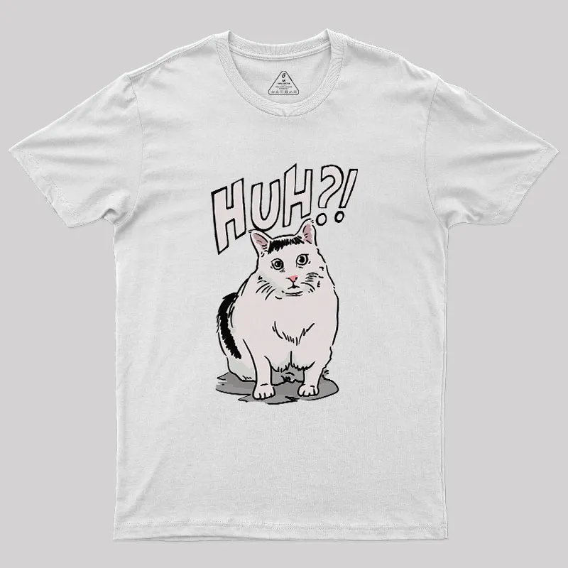 Huh Cat Geek T-Shirt - Image 11