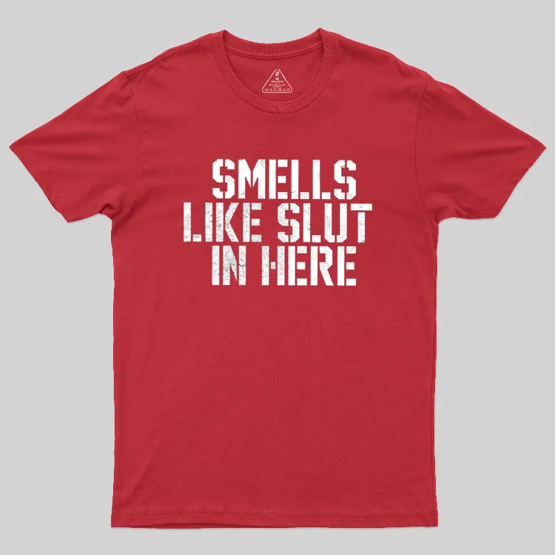 Offensive Smells Like Slut In Here Geek T-Shirt - Image 7