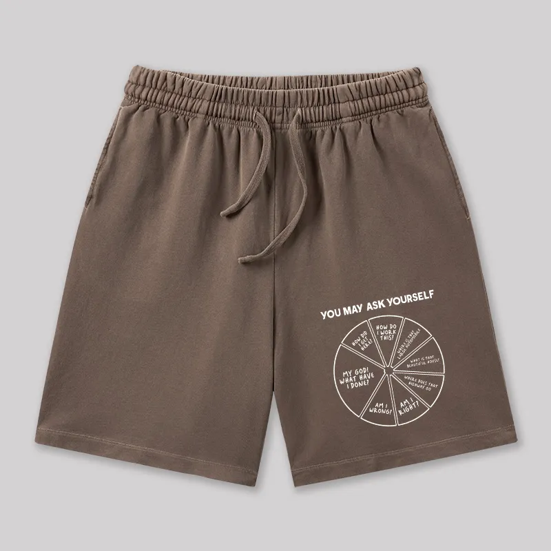 You May Ask Yourself Geeky Washed Shorts - Image 7