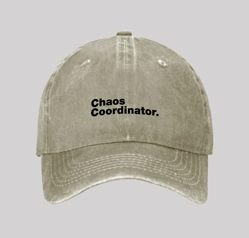 Chaos Coordinator Washed Vintage Baseball Cap