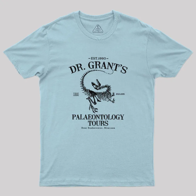 Dr. Grant's Fossil Tours Geek T-Shirt - Image 9