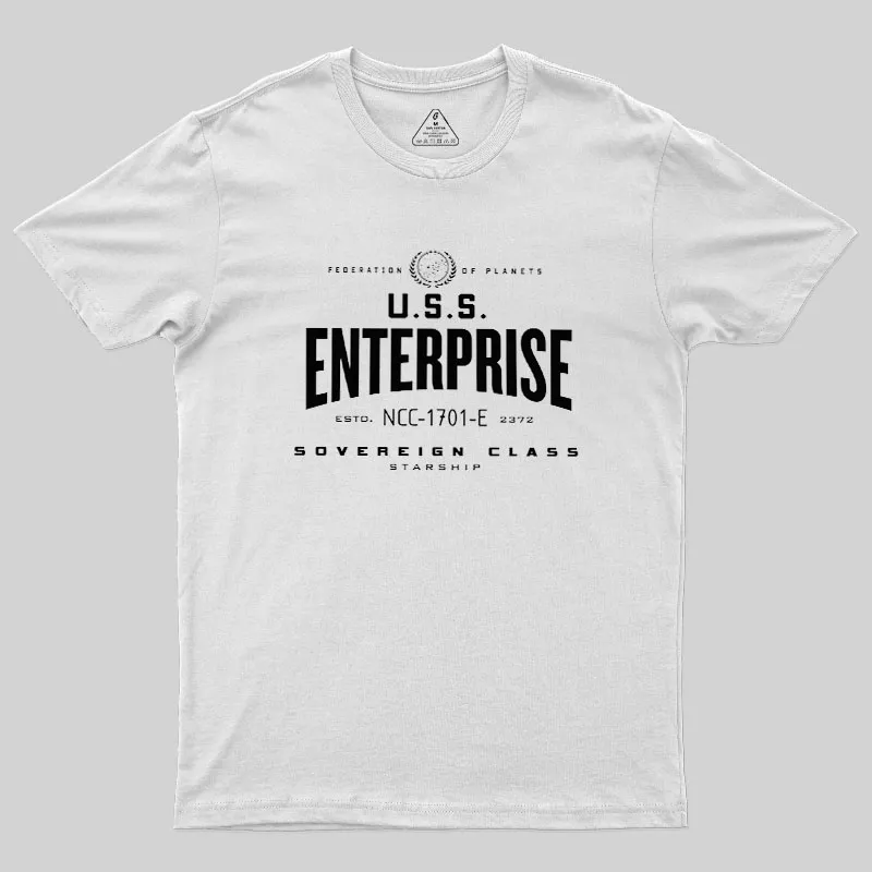 U.S.S. Enterprise-E Geek T-Shirt - Image 11