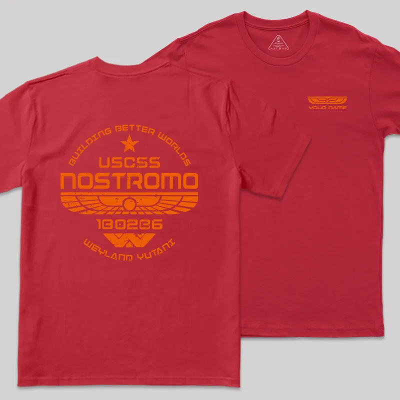 Personalized USCSS Nostromo Geek T-Shirt - Image 6