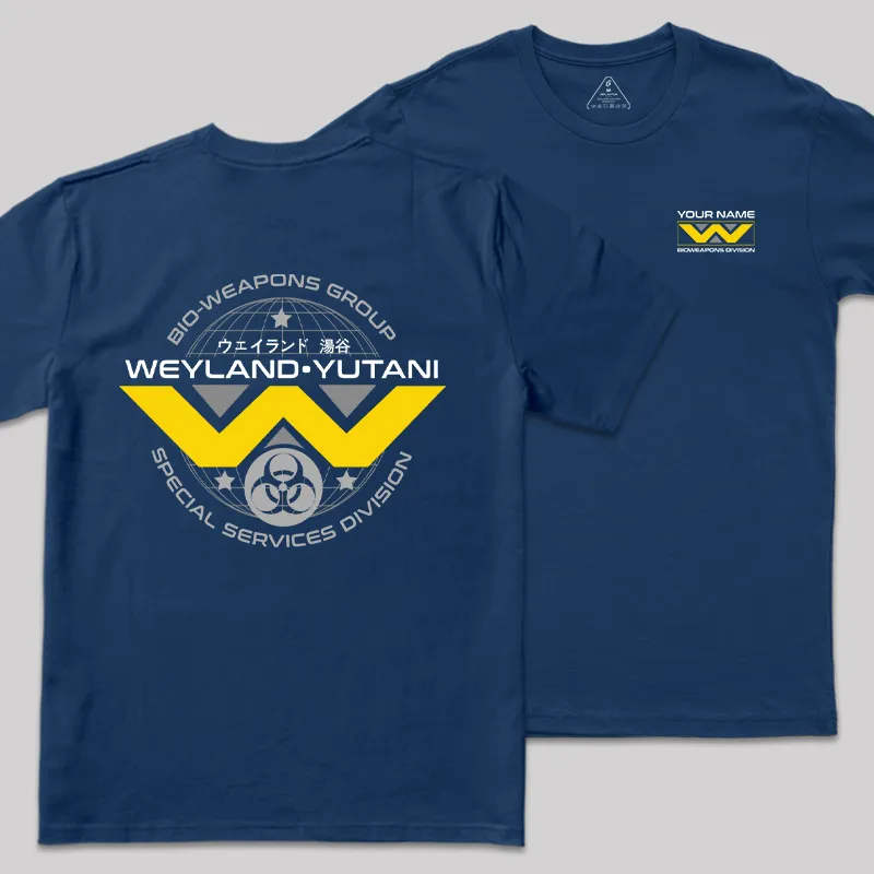 Personalized Weyland Yutani Scifi Geek T-Shirt - Image 2