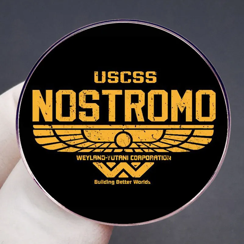 Alien Space Freighter Pins