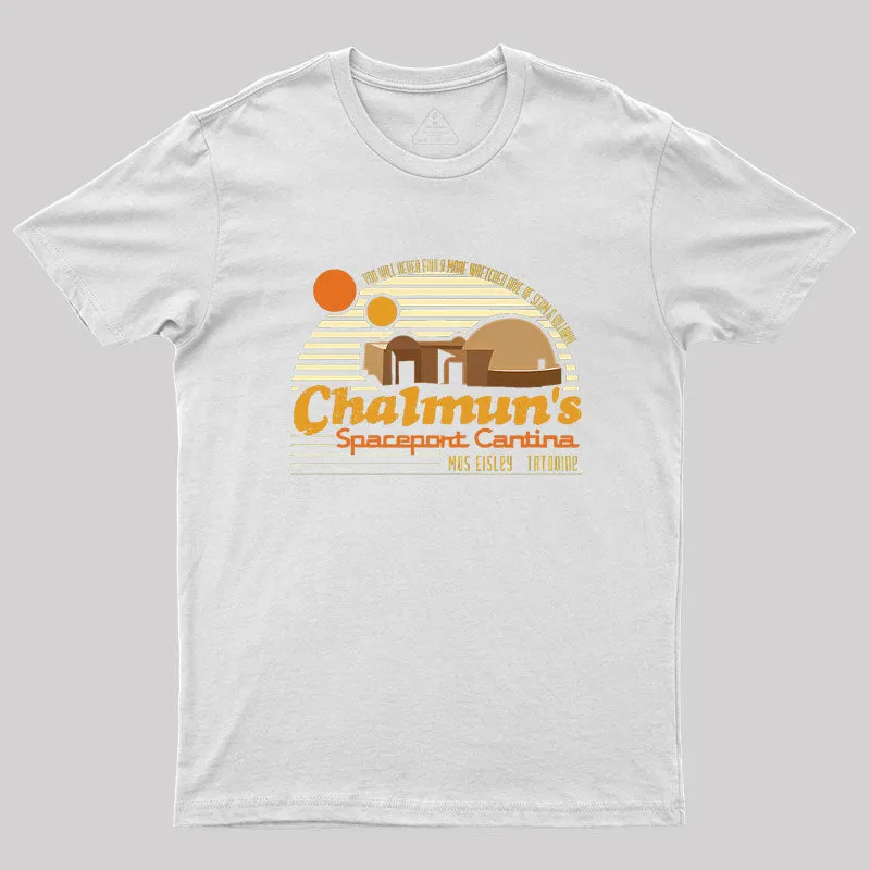 Chalmun's Spaceport Cantina Geek T-Shirt - Image 8