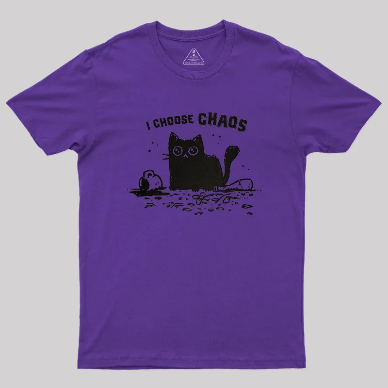 I Choose Chaos Geek T-Shirt - Image 4