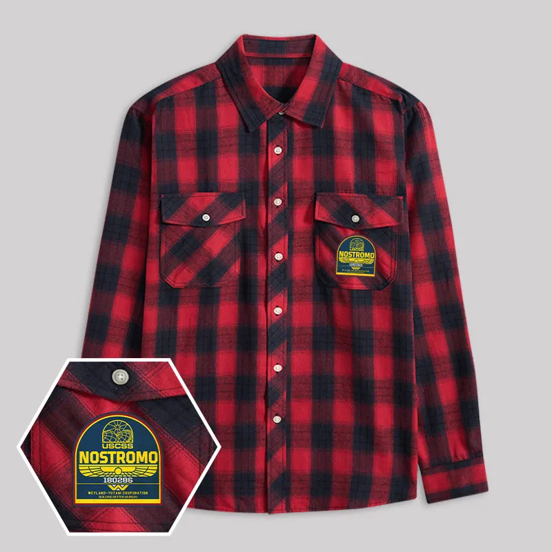 USCSS Nostromo Legacy Plaid Flannel Shirt - Image 3
