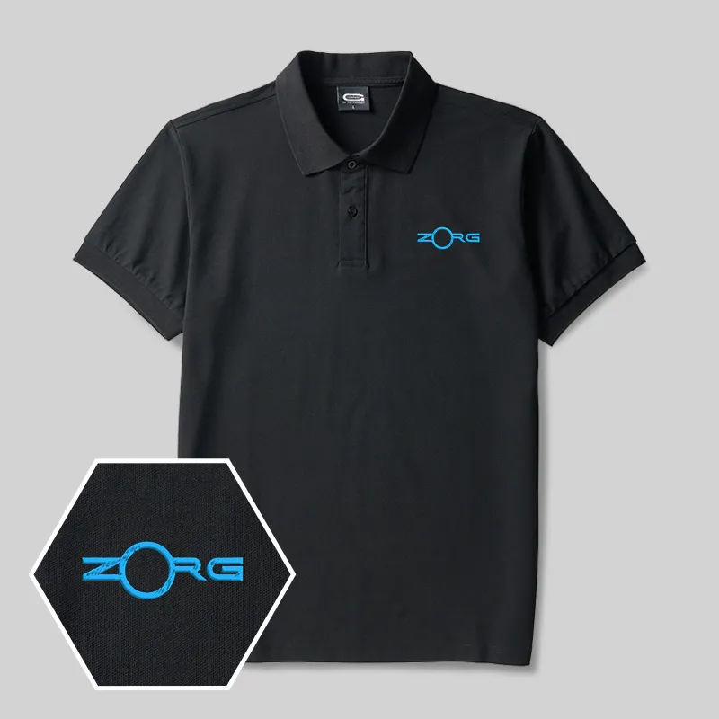 ZORG Geek Embroidered Polo Shirt