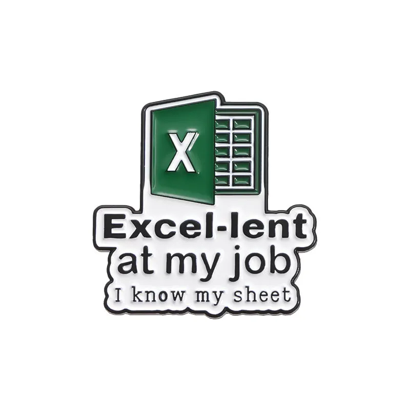 EXCEL Table Series Funny Pins - Image 3