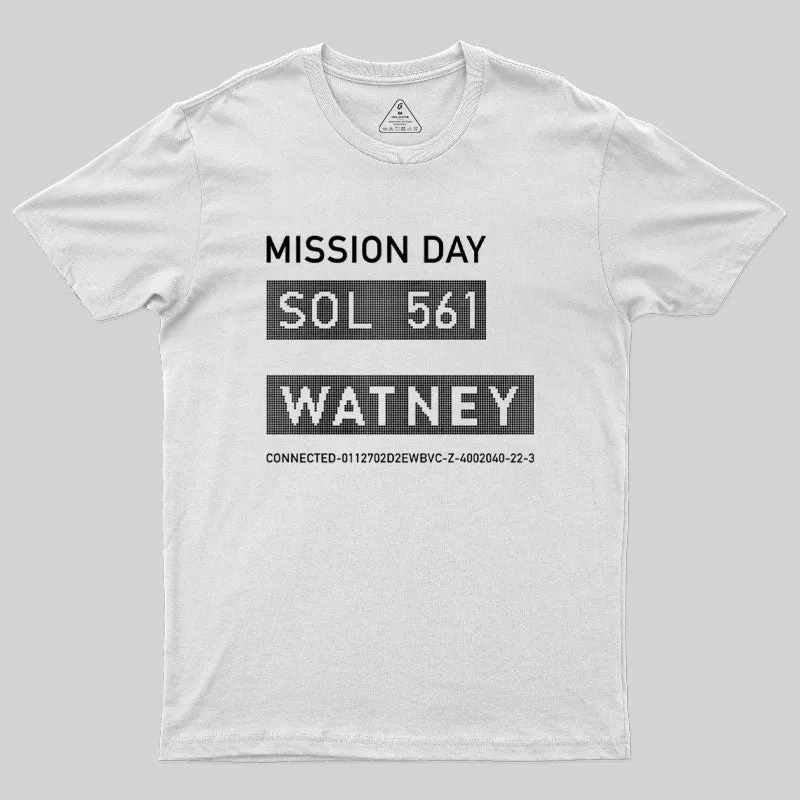 The Martian Watney Emblem Geek T-Shirt - Image 11