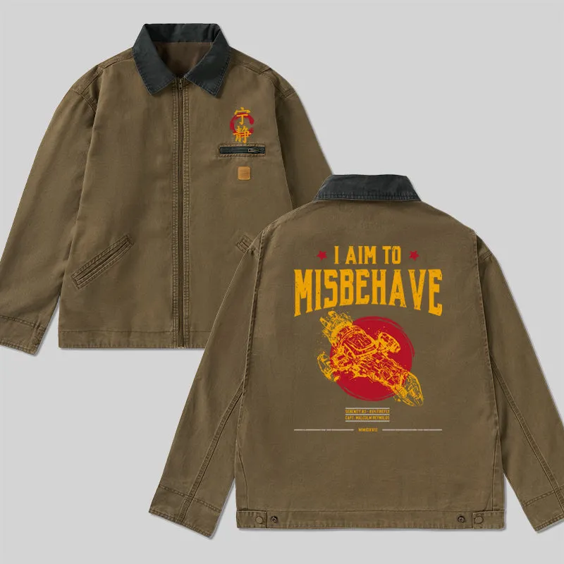 I Aim to Misbehave Classic Work Jacket - Image 2