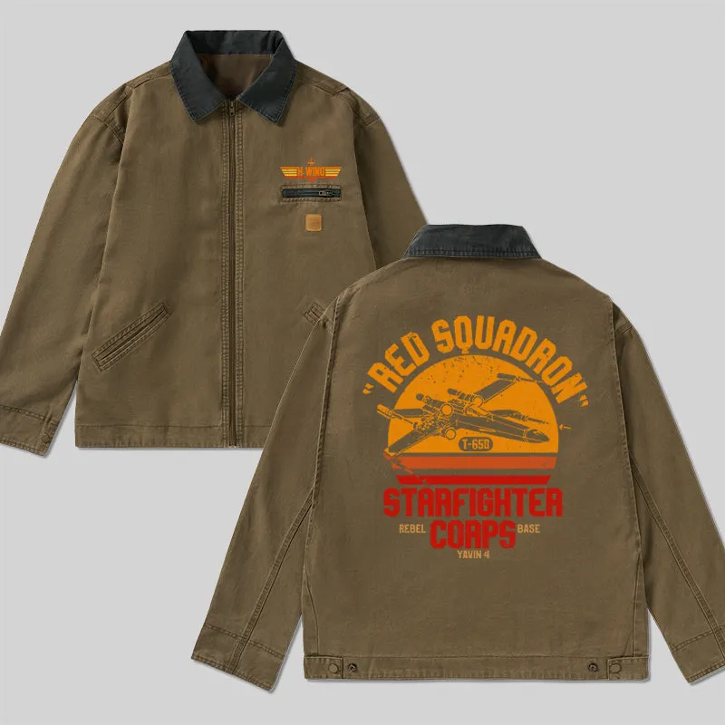 Alternative view of Red Squadron Glory Classic Work Jacket