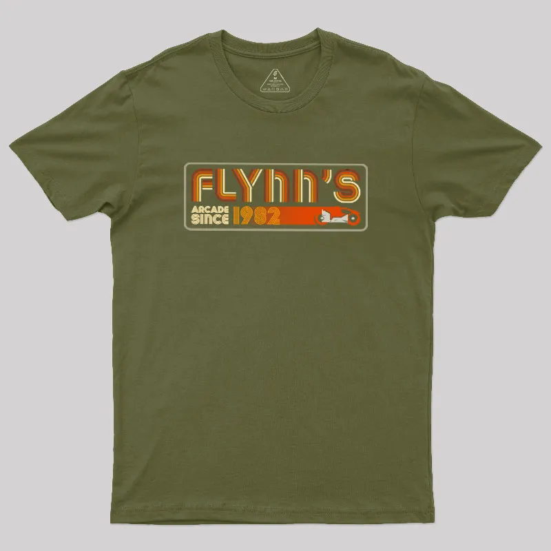 Retro Flynns since 1982 Geek T-Shirt - Image 3