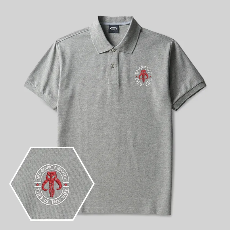 Bounty Hunter Badge Geek Embroidered Polo Shirts - Image 3