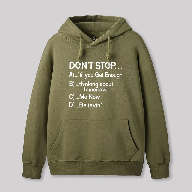 Don't Stop 80s Songs Multiple Choice Geek Hoodie - Image 3
