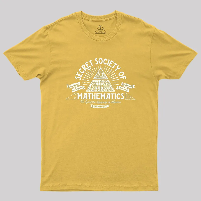 Illumathnati - Secret Society of Math Geek T-Shirt - Image 8
