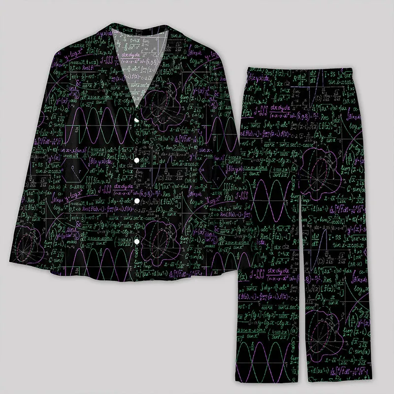 Math Function Curve Pajama Sets