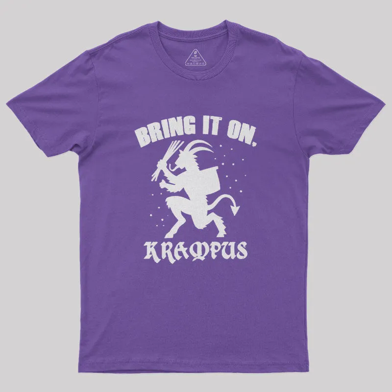 Bring It On Krampus Christmas Slogan Geek T-Shirt - Image 6