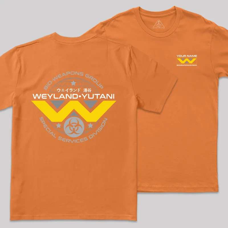 Personalized Weyland Yutani Scifi Geek T-Shirt - Image 4