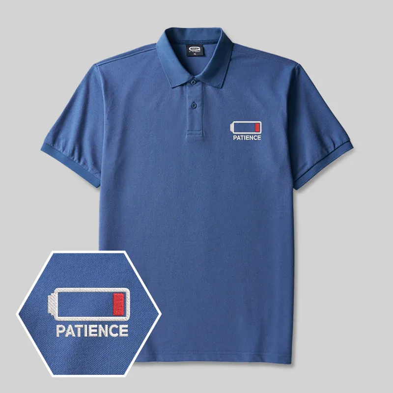 Alternative view of Patience Geek Embroidered Polo Shirt
