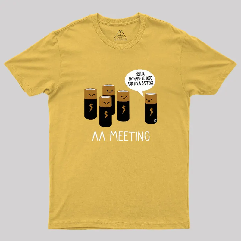 AA MEETING Geek T-Shirt - Image 8