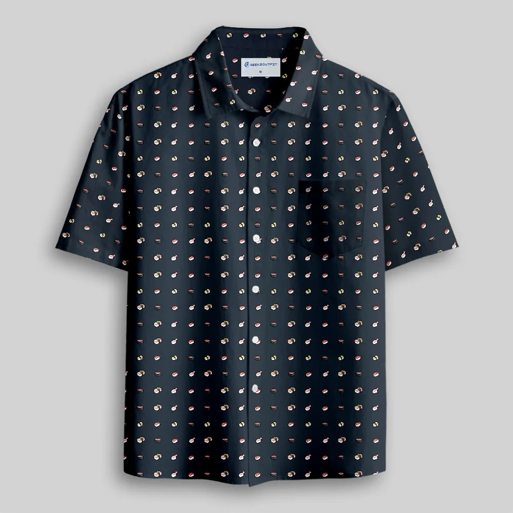 Sushi Vibes Button Up Pocket Shirt