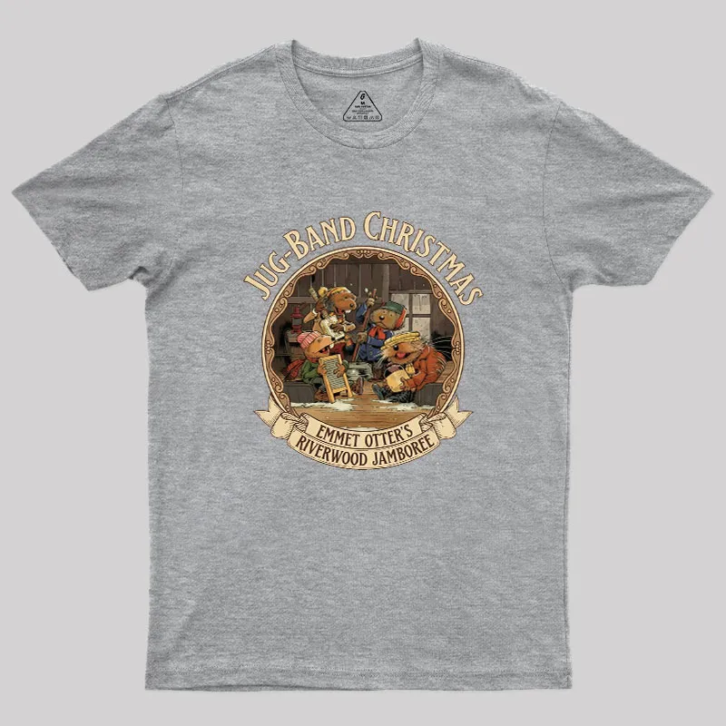 Emmet Otters Jug Band Christmas Geek T-Shirt - Image 4