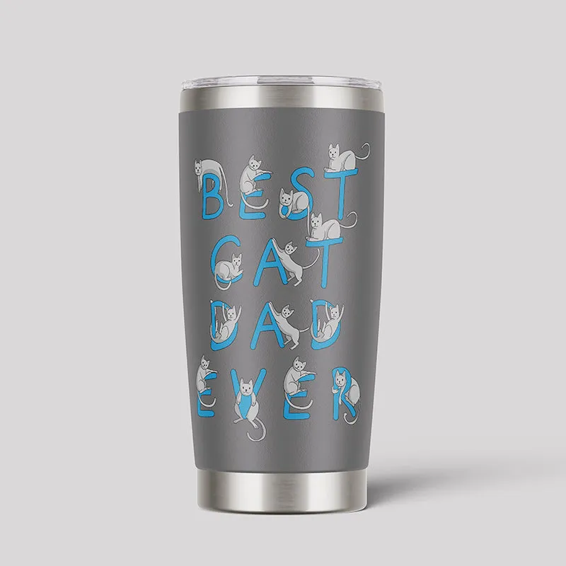 Best Cat Dad Ever Geeks Tumbler - Image 4