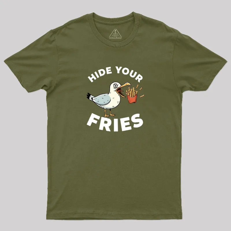 Hide Your Fries Geek T-Shirt - Image 3