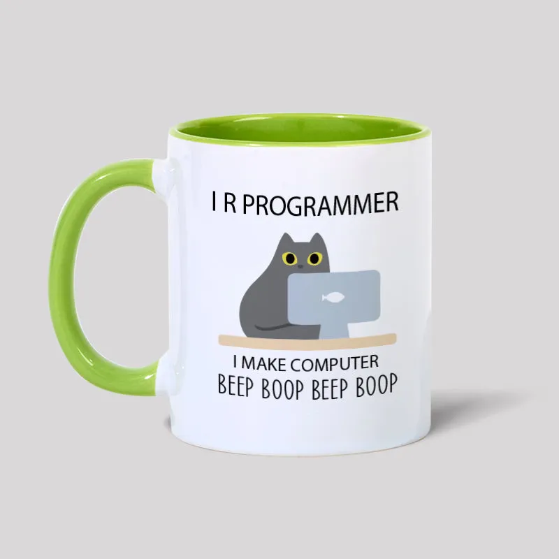 I R Programmer I Make Computer Beep Programmer Geek Mug - Image 5