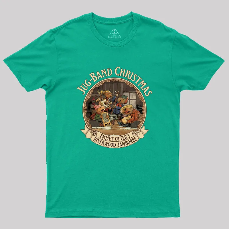 Emmet Otters Jug Band Christmas Geek T-Shirt - Image 10