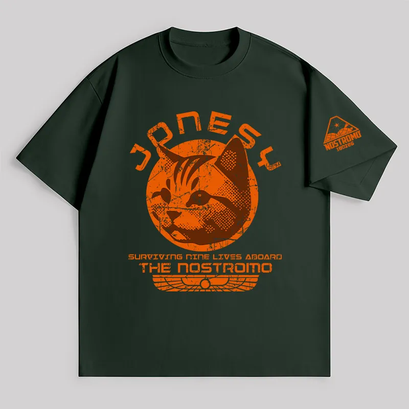 Jonesy Surviving Nine Lives Aboard The Nostromo Unisex Oversized T-shirt - Image 4