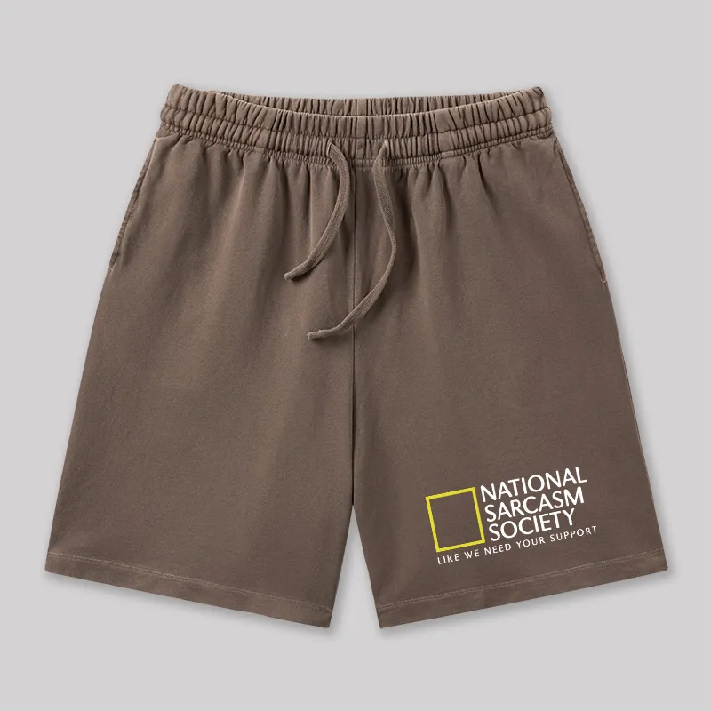 National Sarcasm Society Geeky Washed Shorts - Image 7