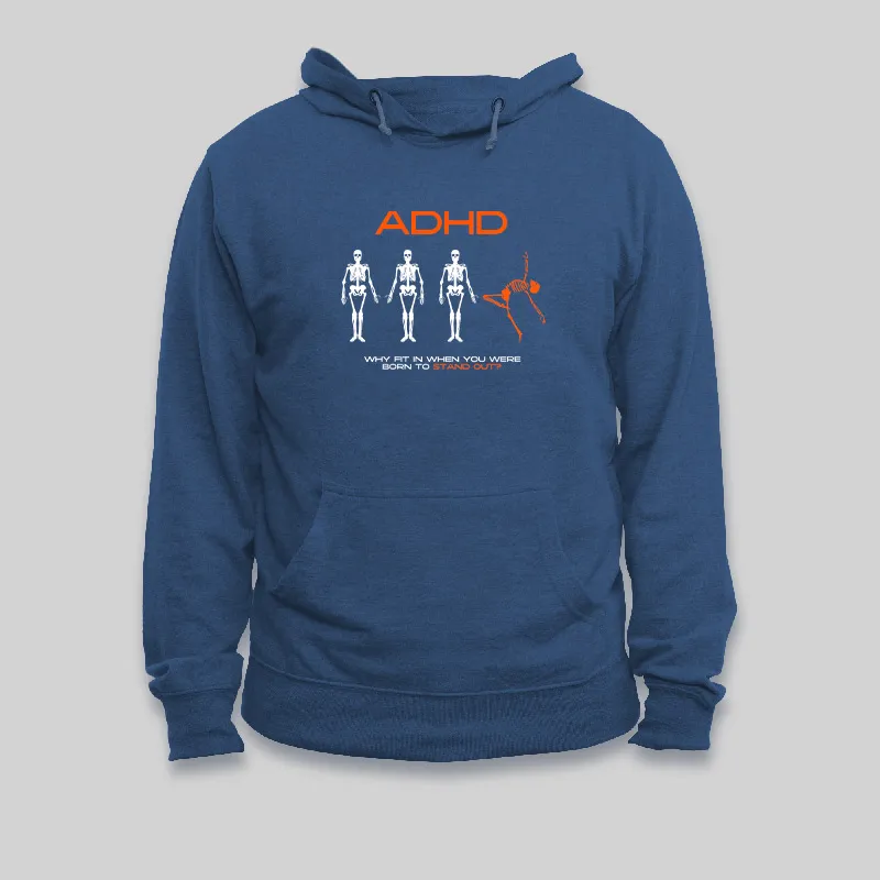 Alternative view of ADHD AWARENESS Geek Hoodie