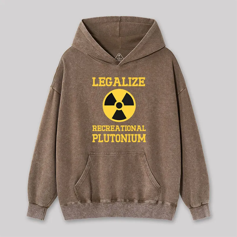 Alternative view of Legalize Recreational Plutonium Washed Hoodie