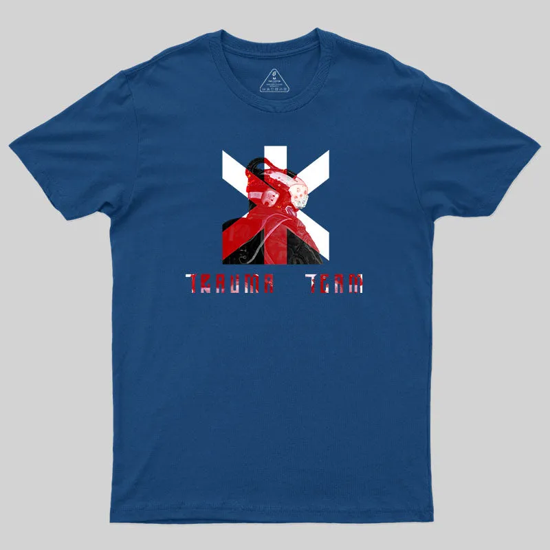 Alternative view of Trauma Team Armed Safety Expert-Cyberpunk 2077 T-Shirt