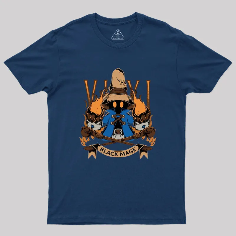 Alternative view of Vivi Black Mage Geek T-Shirt