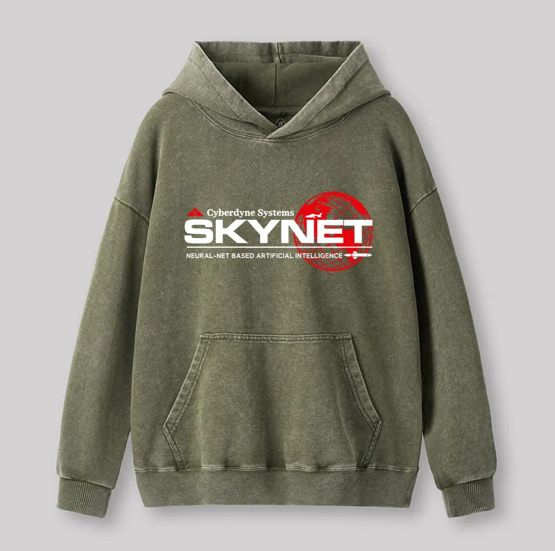 Cyberdyne Systems Skynet Washed Hoodie - Image 3