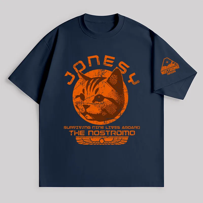 Jonesy Surviving Nine Lives Aboard The Nostromo Unisex Oversized T-shirt