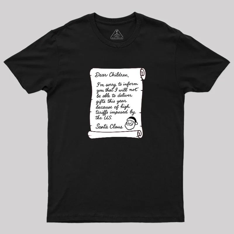 Alternative view of Christmas Letter Geek T-Shirt