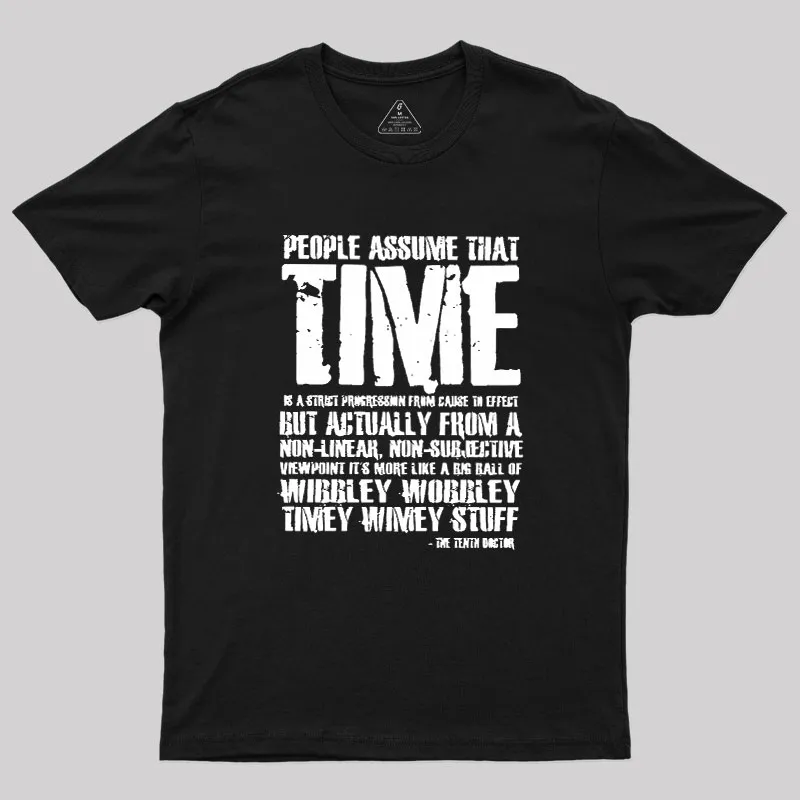 Alternative view of Wibley Wobbley Timey Wimey Geek T-Shirt