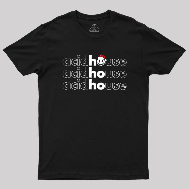Acid House Ho Ho Ho Geek T-Shirt - Image 2