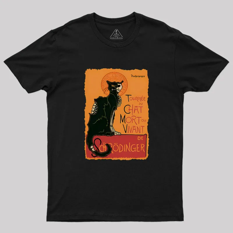 Le Chat Noir De Schrödinger Geek T-Shirt - Image 2