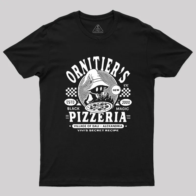 Alternative view of The Ornitier Pizzeria Grunge Geek T-Shirt
