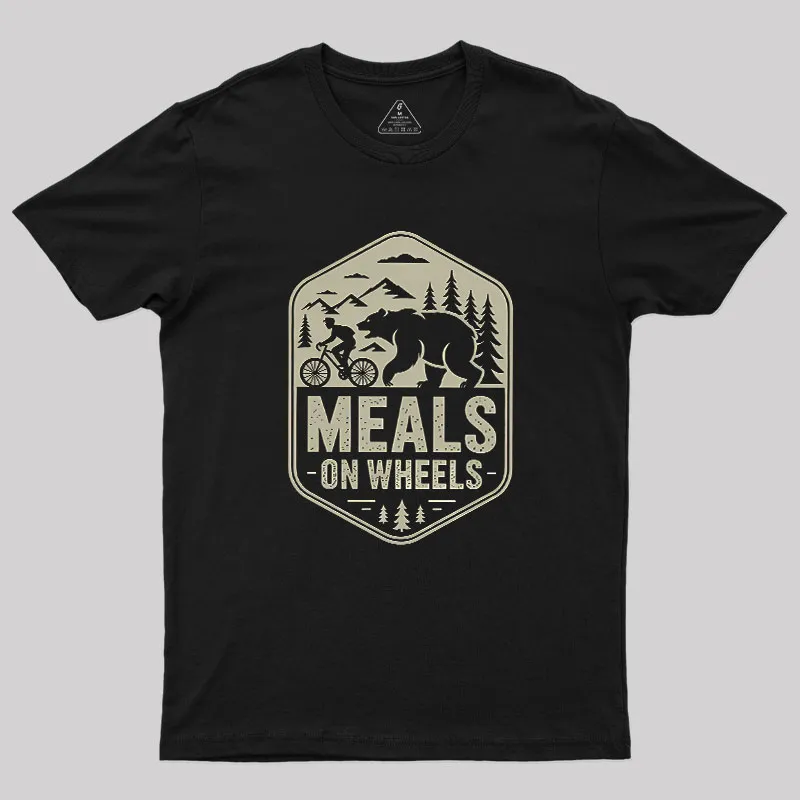 Alternative view of Natural Meals On Wheels Geek T-Shirt