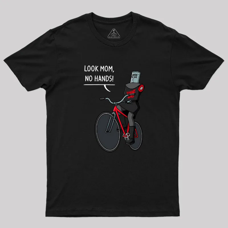 Alternative view of No hands! Geek T-Shirt