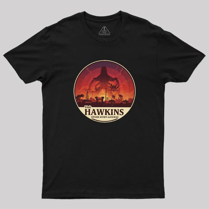 Visit Hawkins Geek T-Shirt - Image 2