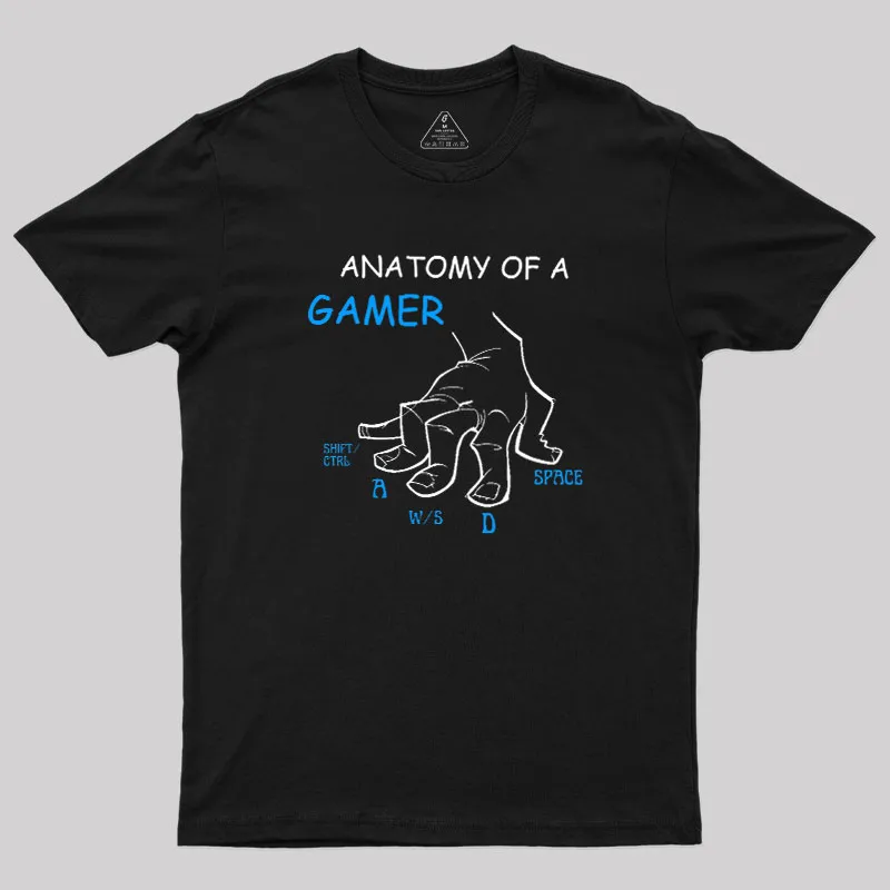 Anatomy Of A Gamer Geek T-Shirt