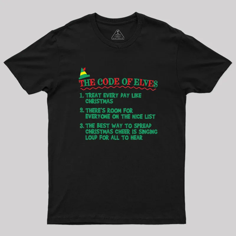 Alternative view of The Code of Elves Geek T-Shirt